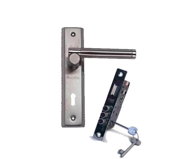 Link Locks Mortise Set Bullet Lock 6 Lever Sleek (Stainless Steel) 1008