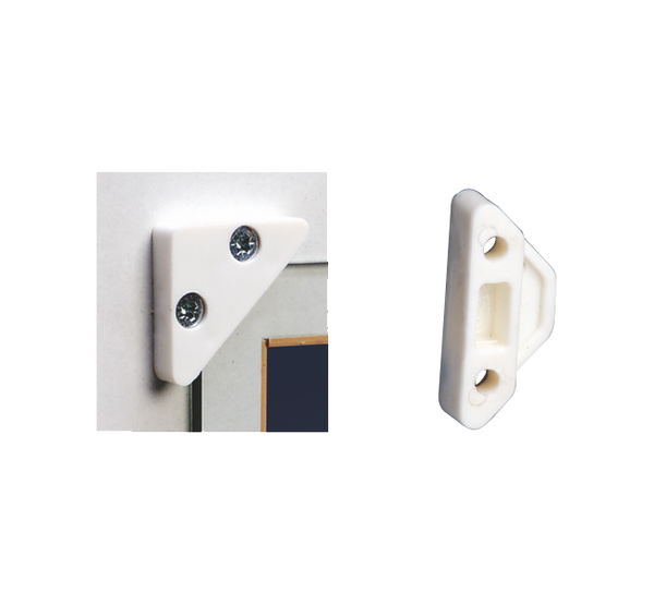 Ebco Glass Corner Holder GCH-1, GCH-2 SEt of 4pcs