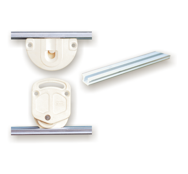 Ebco Plastic rail for Sliding Cabinet Shutter Fittings SCFP 1 -3 and SCFP 1 -2