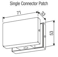 EBCO Single Connector patch DPF3-01