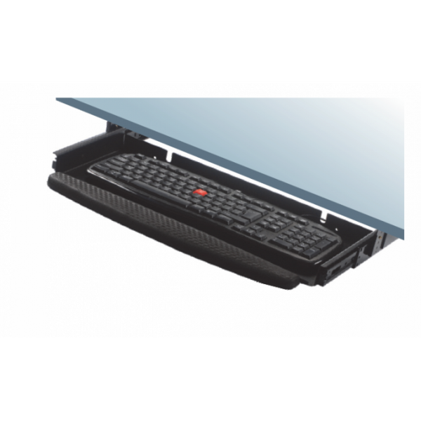 Ebco Computer Keyboard Tray Full Extension - Soft Pad - Without Mouse Tray