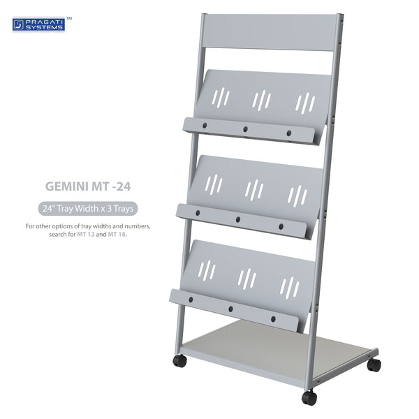 Pragati Systems Gemini MT-24 Literature Rack & Magazine Display Stand