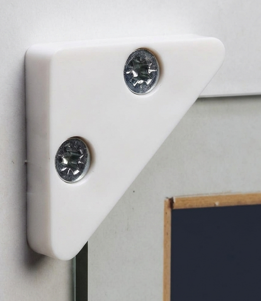 Ebco Glass Corner & Side Holder for 4mm Glass