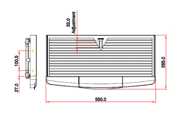 Ebco Plastic Keyboard Tray