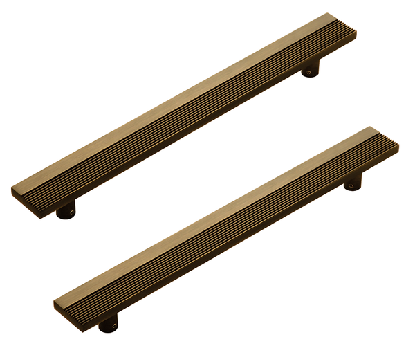 Kakal Brothers Wooden/Glass Door Pull Handle Side Grooves (Pair)