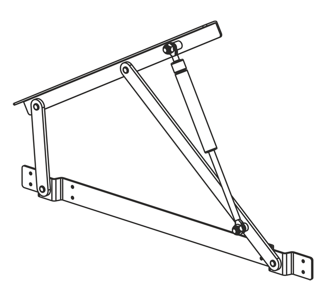 Ebco Pro Lift Bed Fittings Extended Arm 5ft PLBF E WITH GAS LIFT