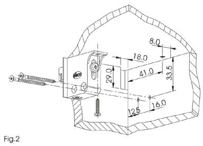 Ebco Adjustable Corner Bracket & Wall Plate(For Adjustable Corner Bracket), ACB 1 & ACB-W1 Set of 2 pcs