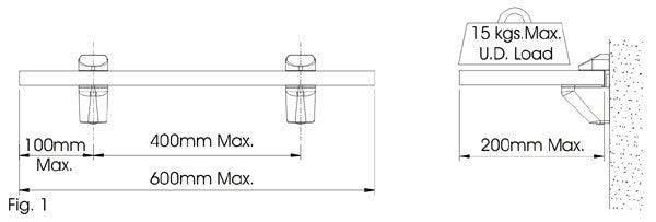 Ebco Adjustable Glass Shelf Support (6-12mm) - KnobsKart.com, Flat 20% ...