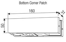 EBCO Bottom Corner Patch DPF1-01