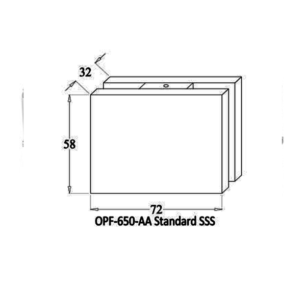 Ozone OPF-650 AA Glass to Glass Connecting Patch