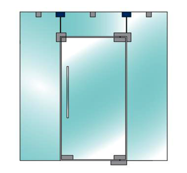 Ozone OPF-650 Glass to Glass Connecting Patch to Wall/Ceiling