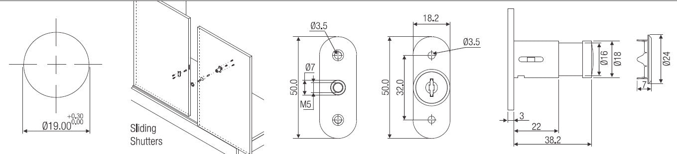 Ebco Premiun Push & Turn Lock P- MPT1-22 - KnobsKart.com, Flat 20% off ...